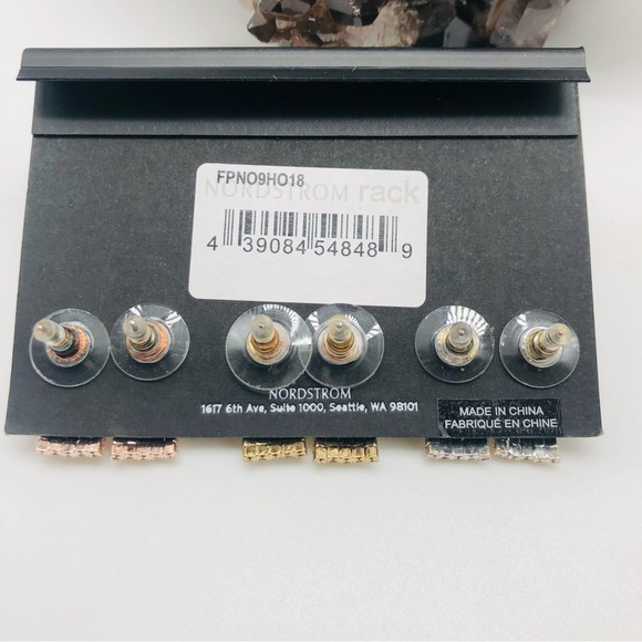 Free Press Set of Three Stud Earrings NWOT - Picture 3 of 3